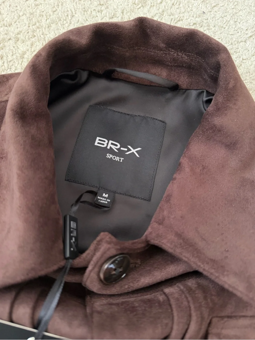Men's Dark Brown Suede Jacket